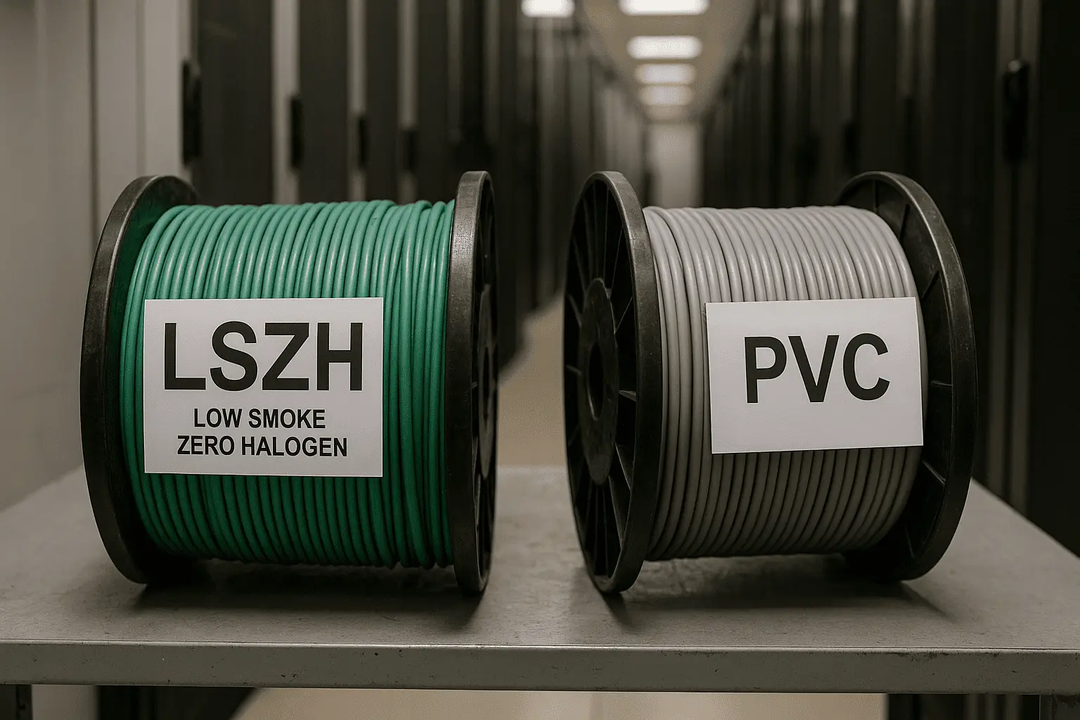 Cables LSZH vs PVC: cuándo conviene cada uno