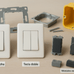 Tecla ancha vs doble: compatibilidad y módulos