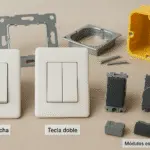 Tecla ancha vs doble: compatibilidad y módulos