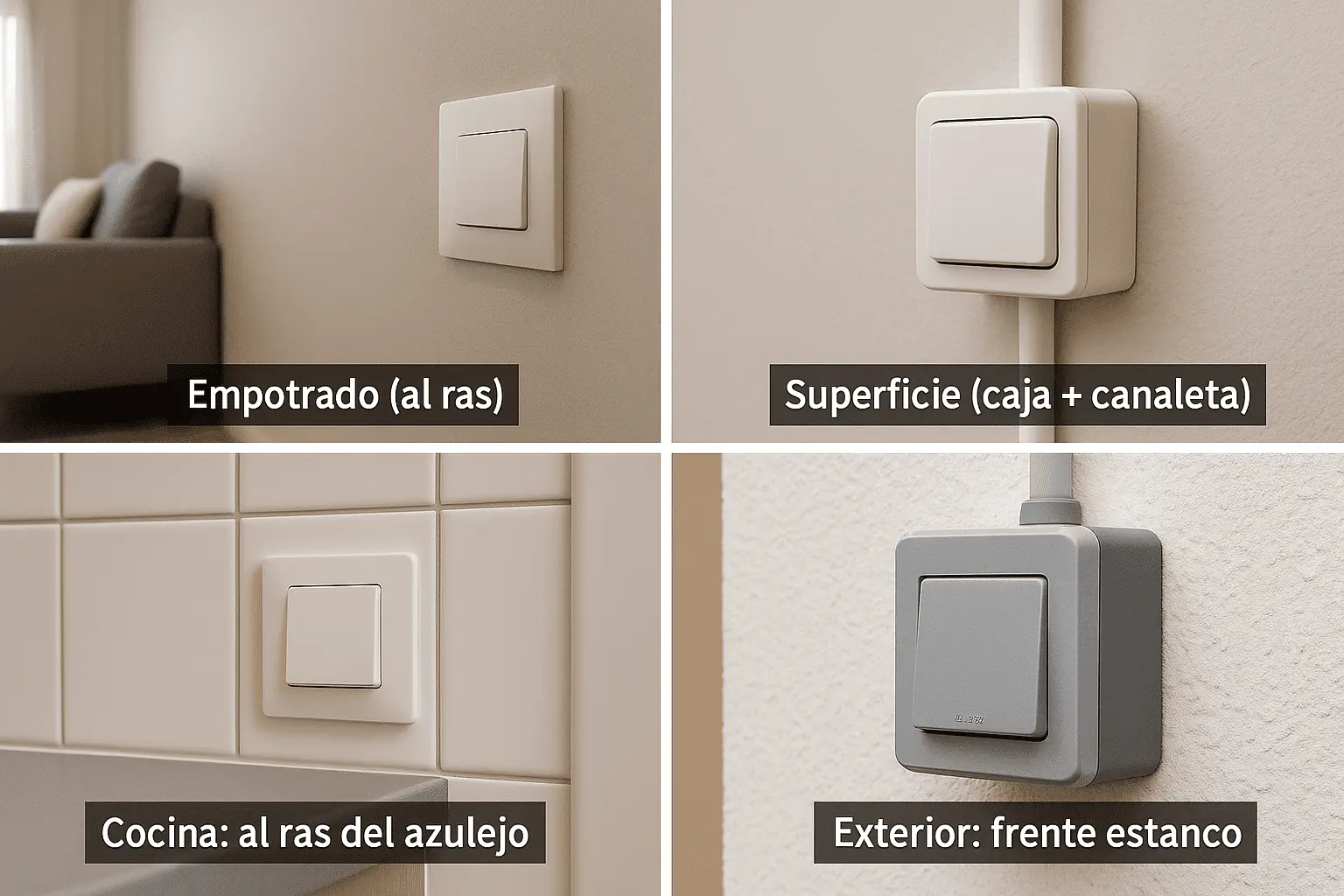 Interruptores Empotrados Vs De Superficie