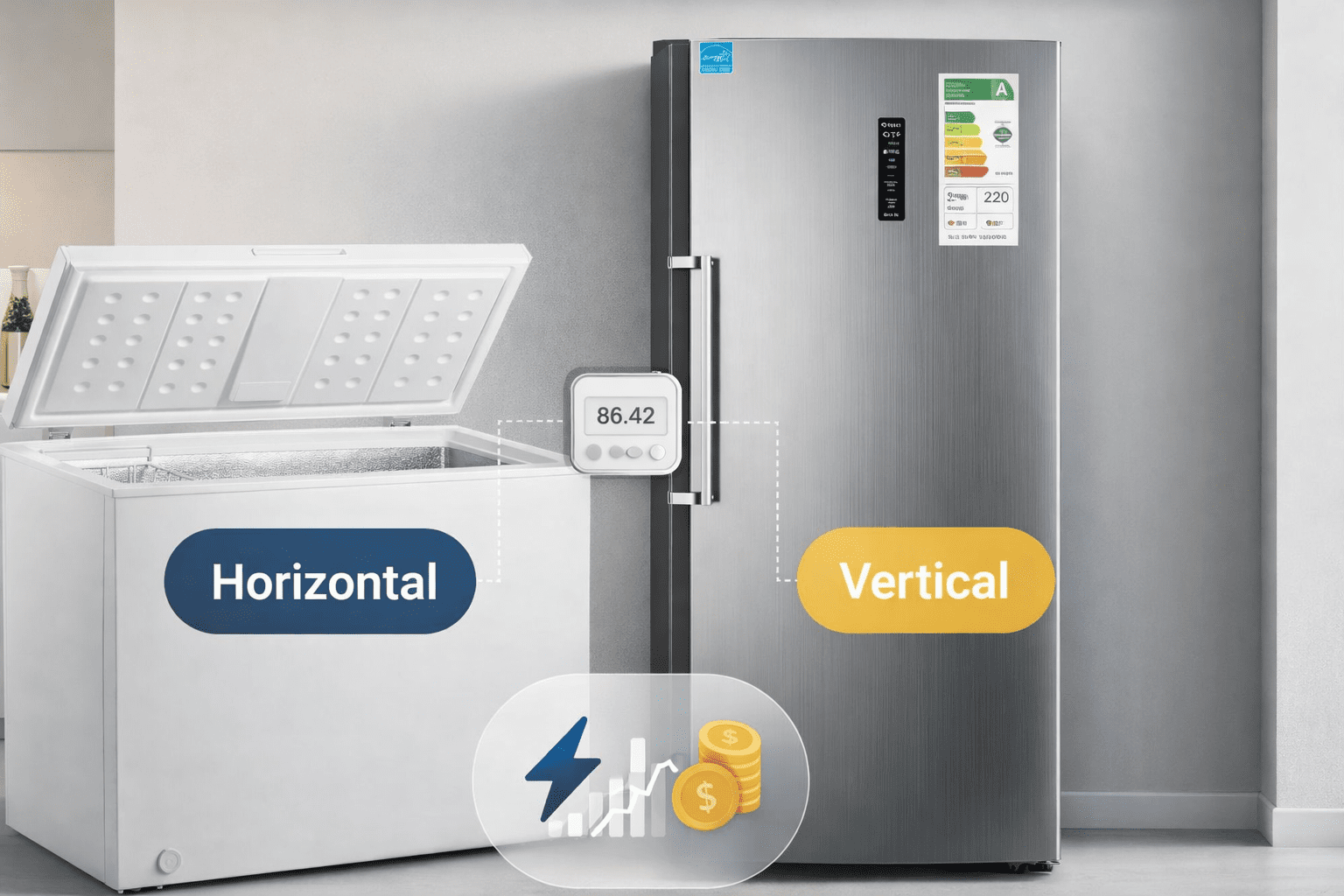 ⭐ Freezer vertical o horizontal: ¿cuál gasta menos al mes? - Domestic Life