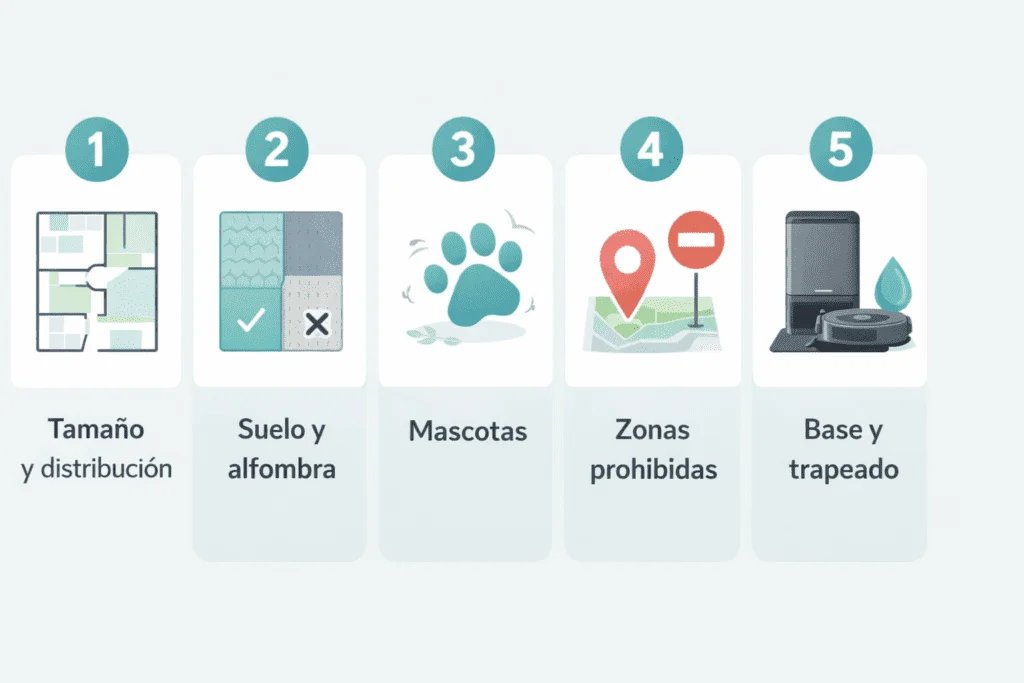 Cuatro robots aspiradores Eufy con y sin estación de autovaciado (comparativa visual)