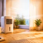 Deshumidificador y calefactor en living: control de humedad para más confort en invierno Ventilación y deshumidificación en casa: ambiente seco y cálido sin exceso de calefacción